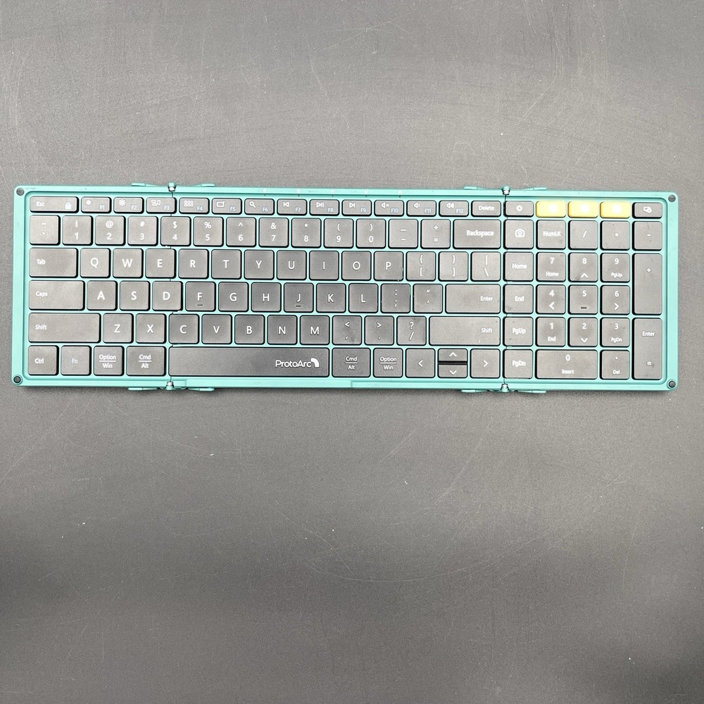 ProtoArc XK01 Foldable Bluetooth Keyboard Numeric Keypad Tested‎ Works